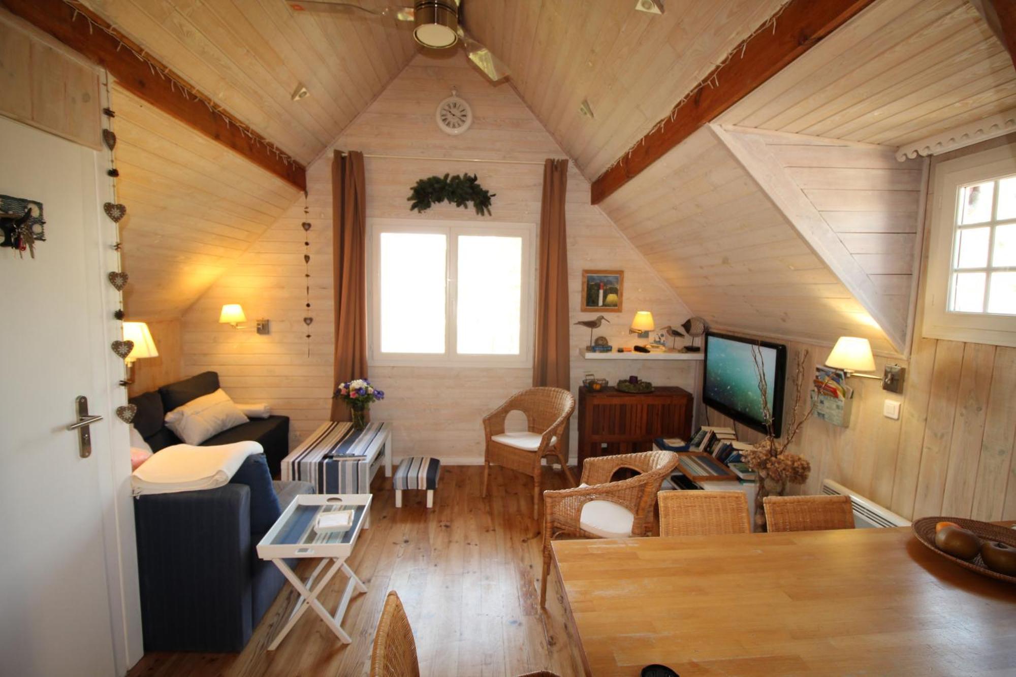 Appartement 2 Chambres Bassin D'Arcachon Front De Mer, Plage Du Betey 安德诺莱斯贝恩 外观 照片